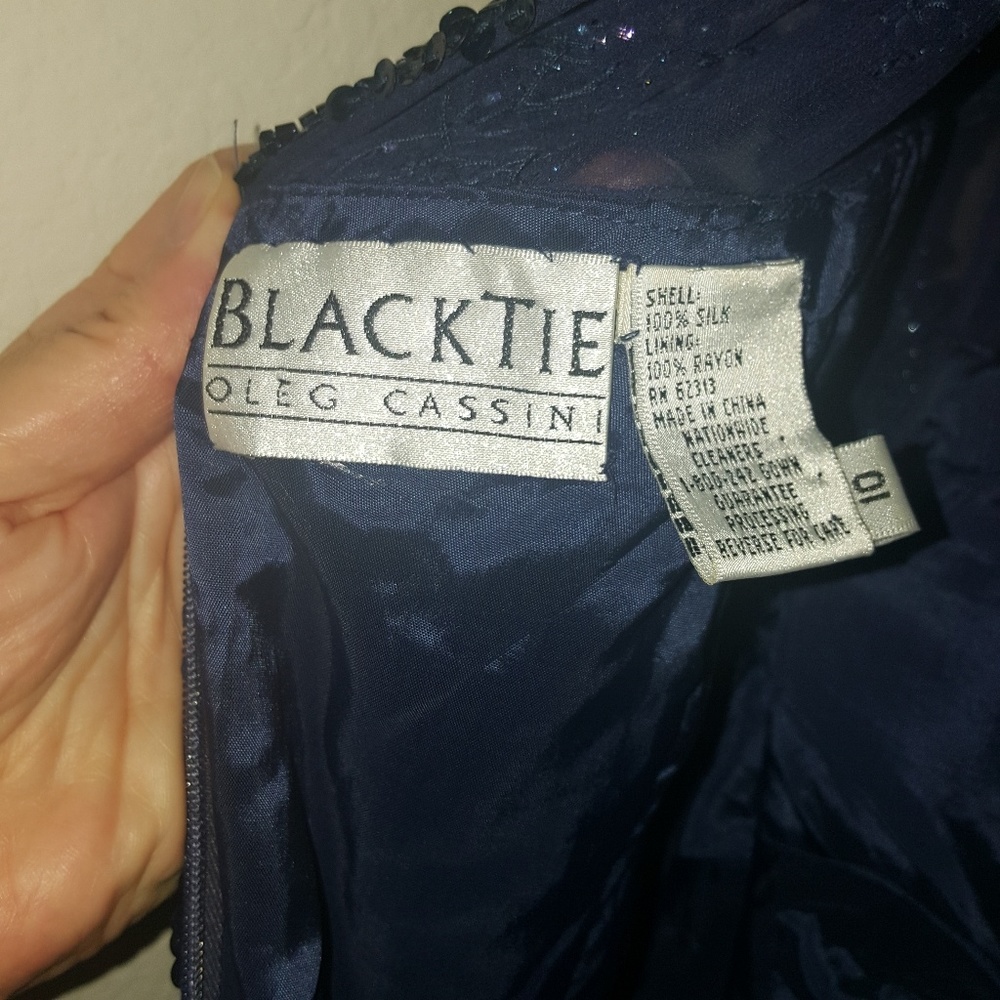 Oleg Cassini evening dress, size 10 - Picture 8 of 8